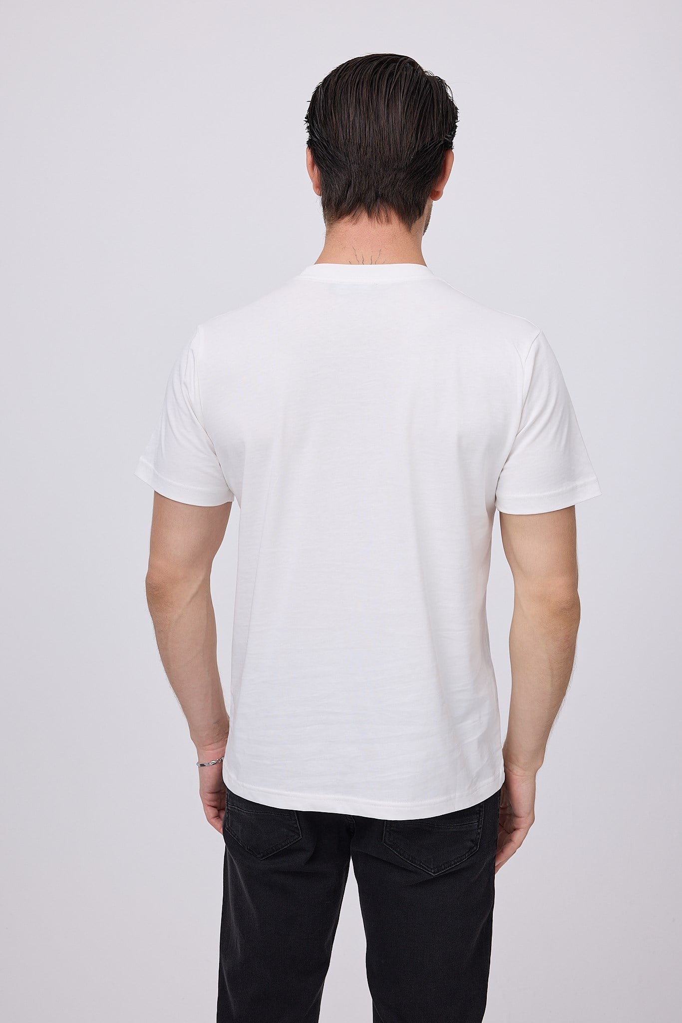 MARINE TEE™ Deniz Temalı Ribana Bisiklet Yaka Pamuk T-Shirt
