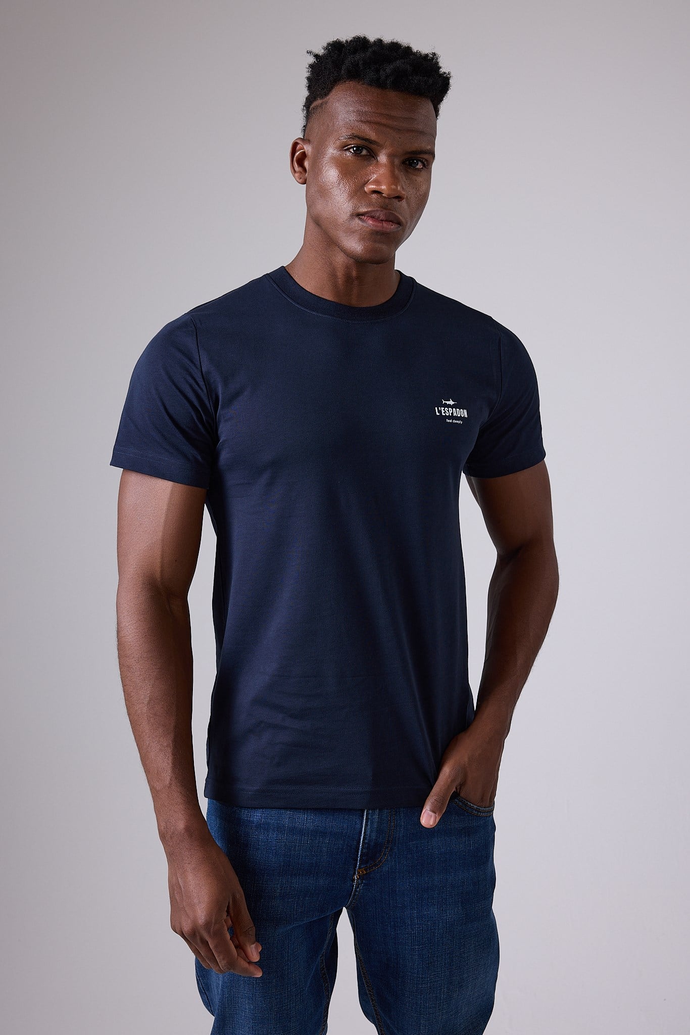 MARINE TEE™ Deniz Temalı Ribana Bisiklet Yaka Pamuk T-Shirt