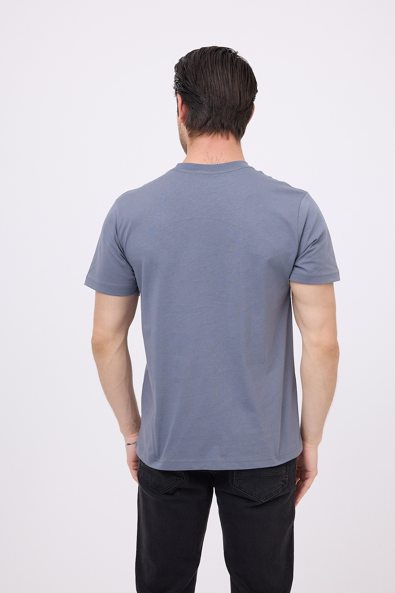 MARINE TEE™ Deniz Temalı Ribana Bisiklet Yaka Pamuk T-Shirt