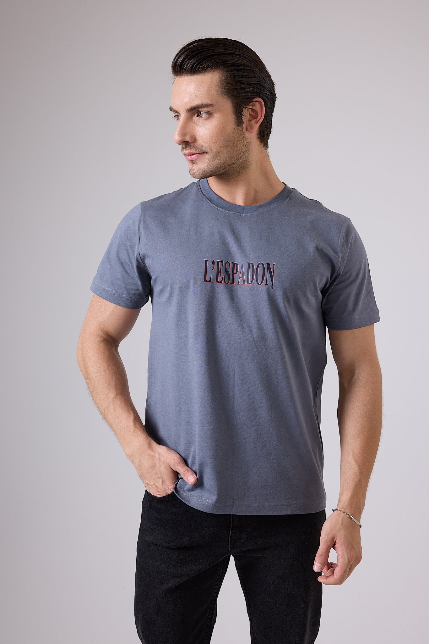 MARINE TEE™ Deniz Temalı Ribana Bisiklet Yaka Pamuk T-Shirt