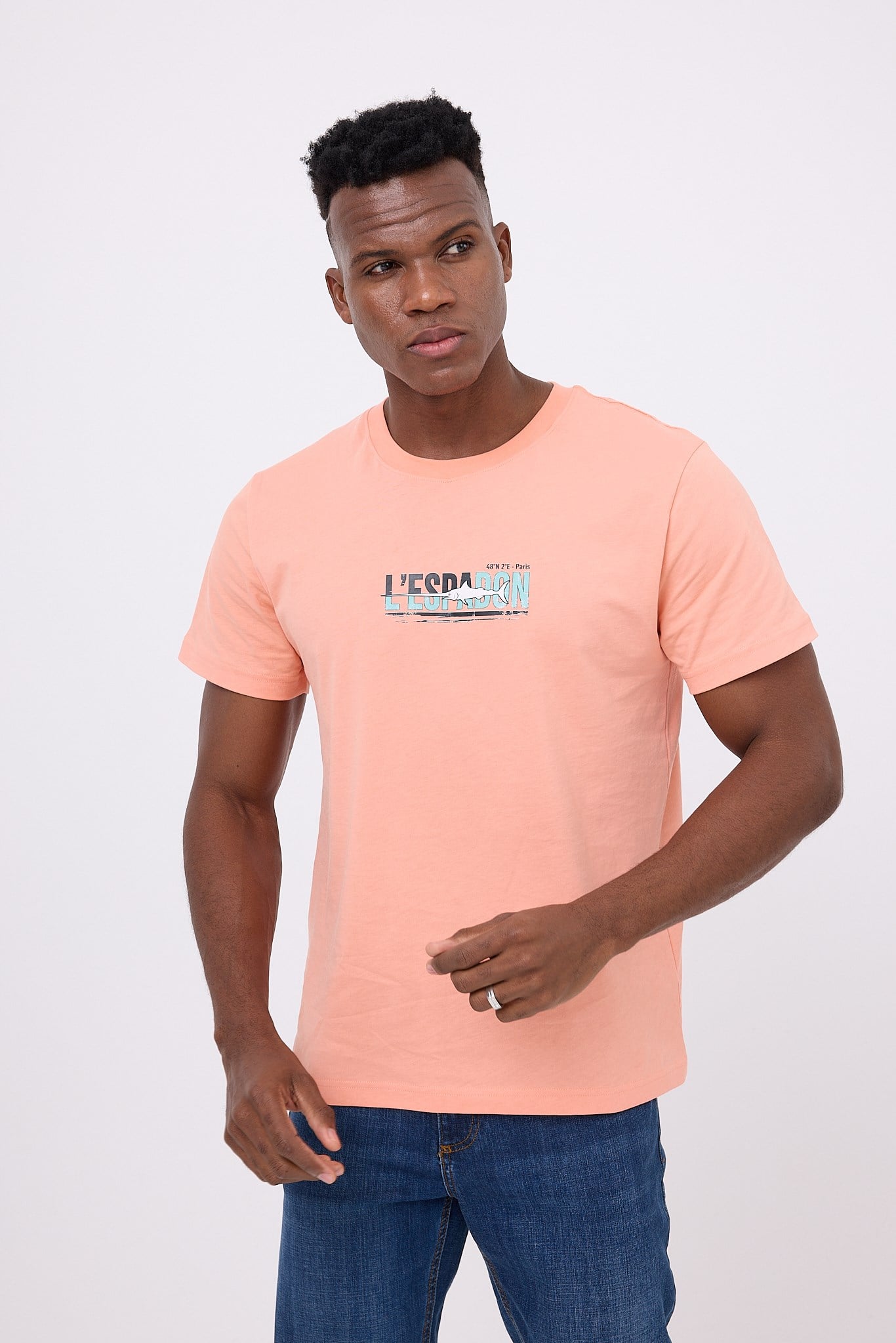 MARINE TEE™ Deniz Temalı Ribana Bisiklet Yaka Pamuk T-Shirt