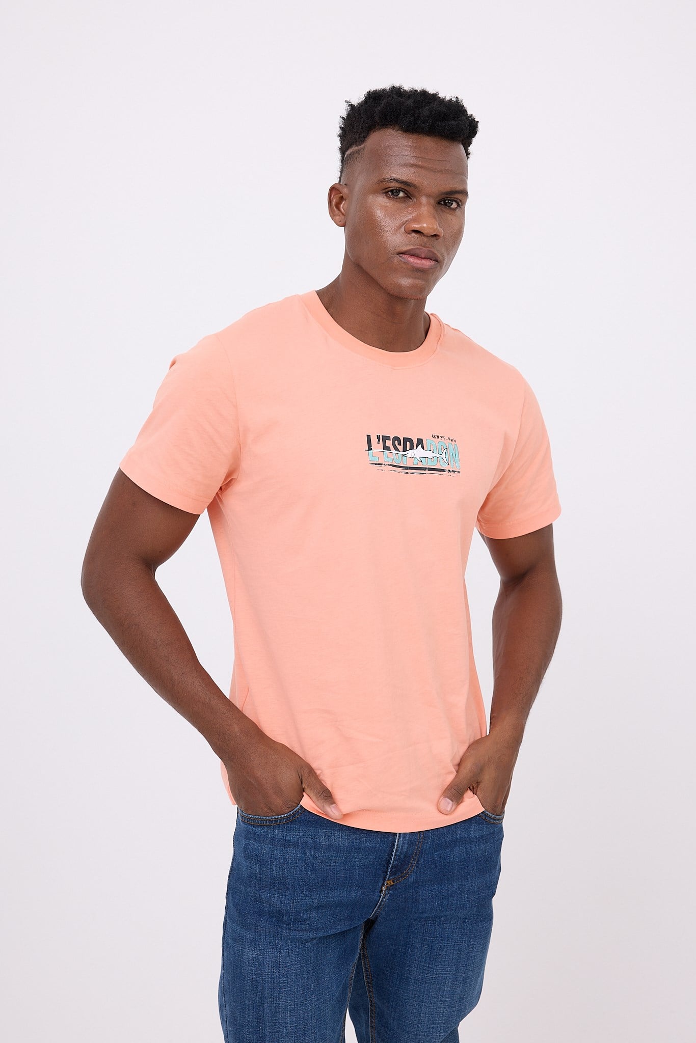 MARINE TEE™ Deniz Temalı Ribana Bisiklet Yaka Pamuk T-Shirt
