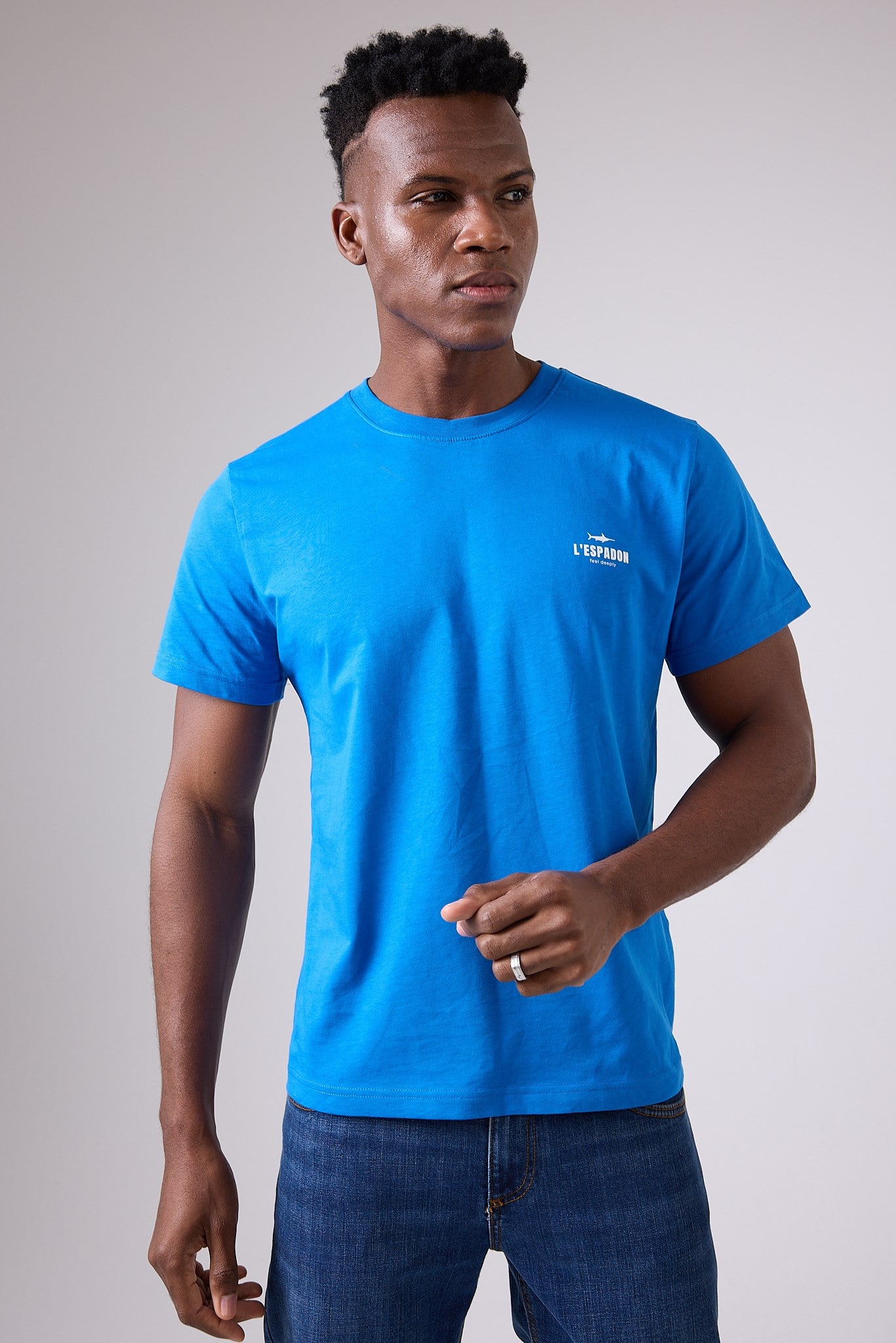 MARINE TEE™ Deniz Temalı Ribana Bisiklet Yaka Pamuk T-Shirt