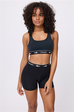 ATHLESHORTS™ Yüksek Bel Kadın Uzun Boxer Şort 