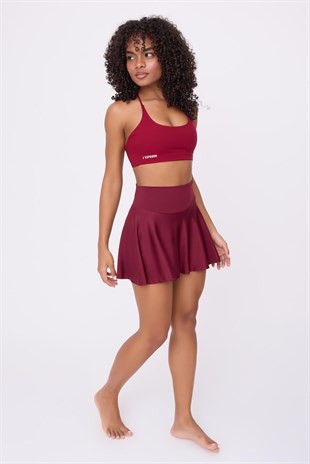 HIGHRISE FLEXFLOW™ Yüksek Bel Tenis Spor & Aktif Yaşam Etek-Şort (Skort)