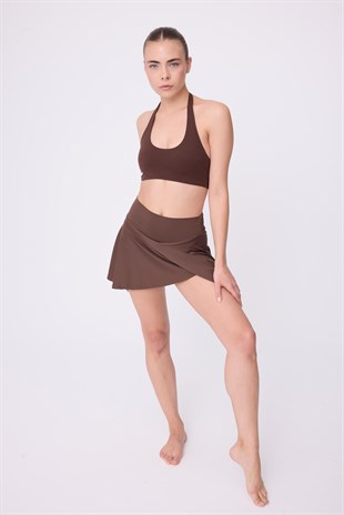 HIGHRISE FLEXFLOW™ Yüksek Bel Tenis Spor & Aktif Yaşam Etek-Şort (Skort)