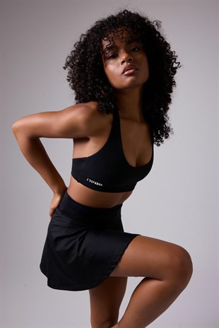 HIGHRISE FLEXFLOW™ Yüksek Bel Tenis Spor & Aktif Yaşam Etek-Şort (Skort)