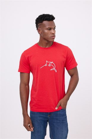 MARINE TEE™ Deniz Temalı Ribana Bisiklet Yaka Pamuk T-Shirt