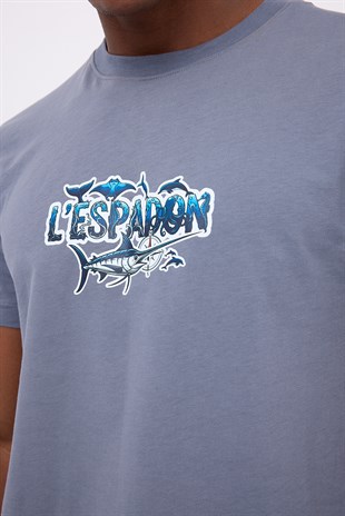 MARINE TEE™ Deniz Temalı Ribana Bisiklet Yaka Pamuk T-Shirt
