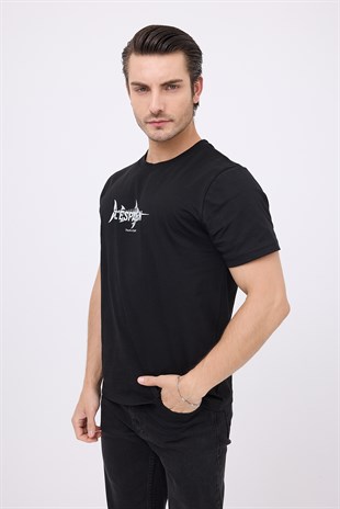 MARINE TEE™ Deniz Temalı Ribana Bisiklet Yaka Pamuk T-Shirt