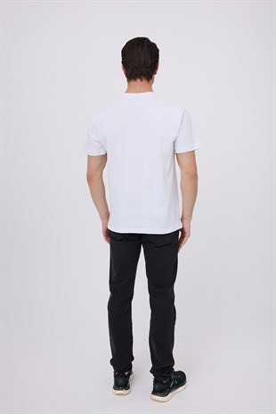 MARINE TEE™ Deniz Temalı Ribana Bisiklet Yaka Pamuk T-Shirt