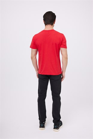 MARINE TEE™ Deniz Temalı Ribana Bisiklet Yaka Pamuk T-Shirt