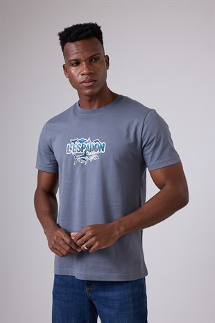 MARINE TEE™ Deniz Temalı Ribana Bisiklet Yaka Pamuk T-Shirt