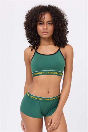 MARINEFLEX™ Nautical Athleisure Askılı Crop Atlet