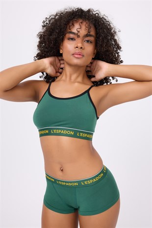 MARINEFLEX™ Nautical Athleisure Askılı Crop Atlet