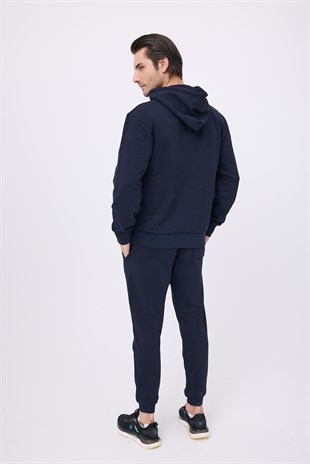 OCEANCORE™ Erkek Sweat Hoodie Takım (Deep Navy)