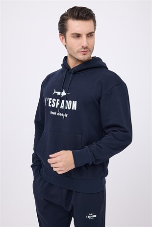 OCEANCORE™ Erkek Sweat Hoodie Takım (Deep Navy)