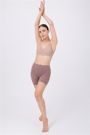 SILKFLOW BIKER SHAPEWEAR™ Dikişsiz Yüksek Bel Şekillendirici Şort