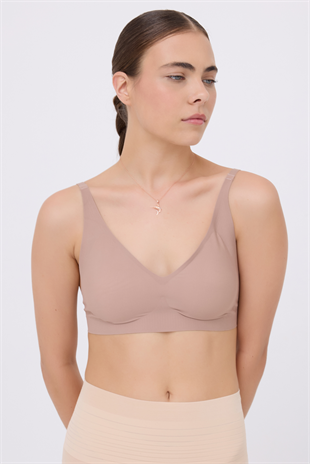 SILKFLOW V-SOFT™ Dikişsiz Balensiz V Yaka Bralet