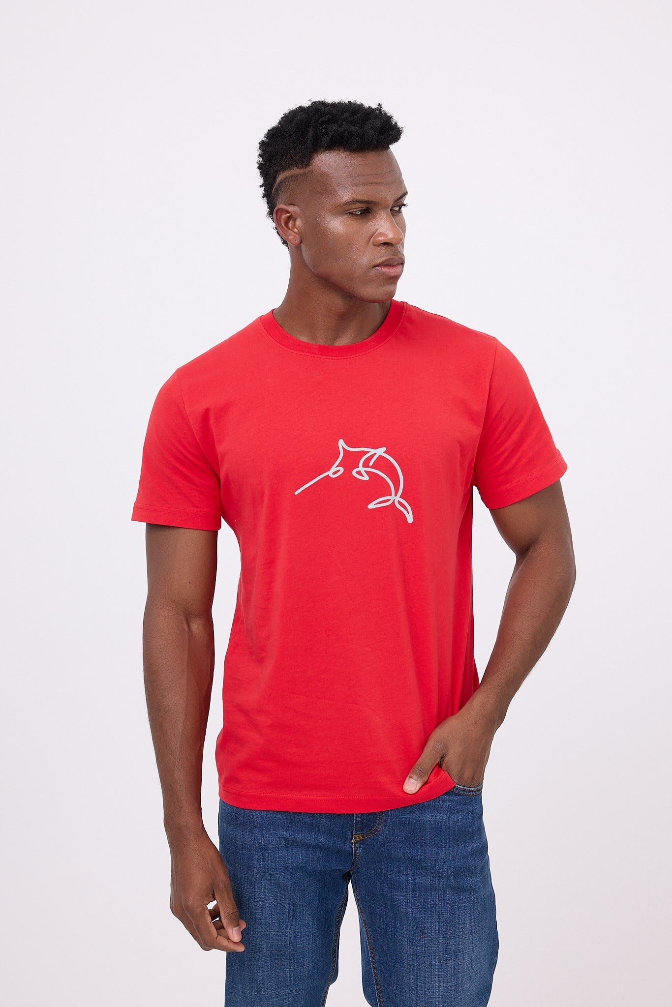 MARINE TEE™ Deniz Temalı Ribana Bisiklet Yaka Pamuk T-Shirt