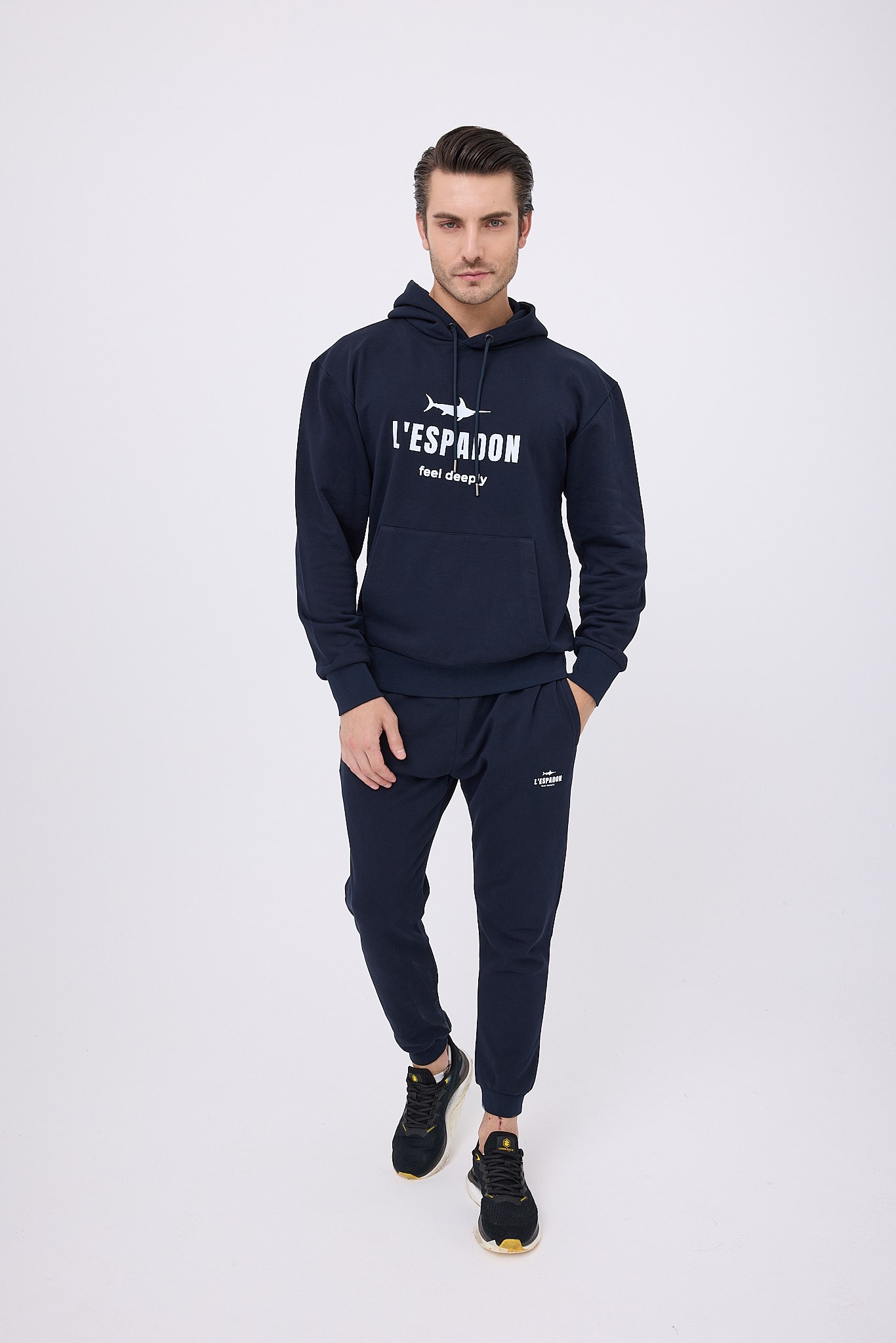OCEANCORE™ Erkek Sweat Hoodie Takım (Deep Navy)