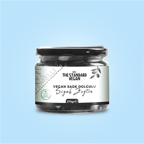 Bitki Bazlı Peynir Dolgulu Siyah Zeytin 270 gr