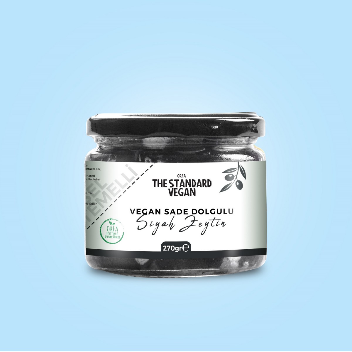 Bitki Bazlı Peynir Dolgulu Siyah Zeytin 270 gr