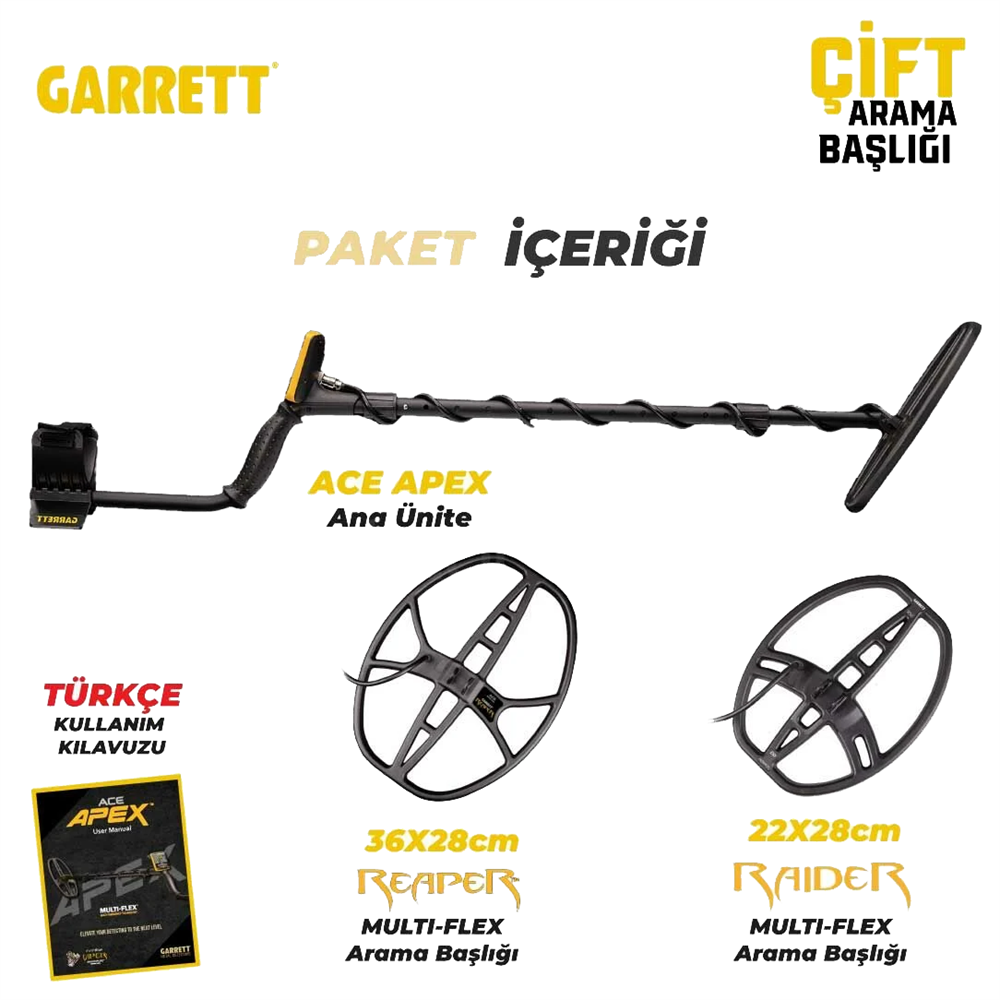 Ace Apex Dedektör Çift Başlıklı