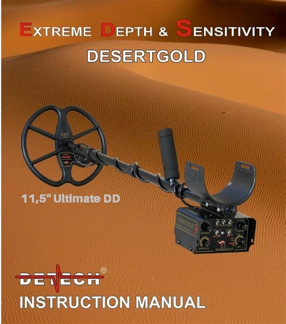 Detech Dedektör DESERT GOLD 3 Dedektör (11,5 Ultimate Başlıklı)