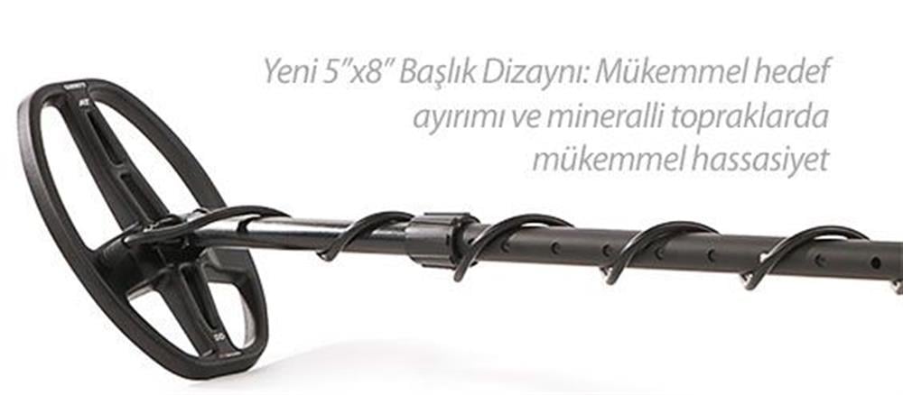 Garrett Dedektör At Gold Altın Dedektörü  5x8 DD Başlıkla