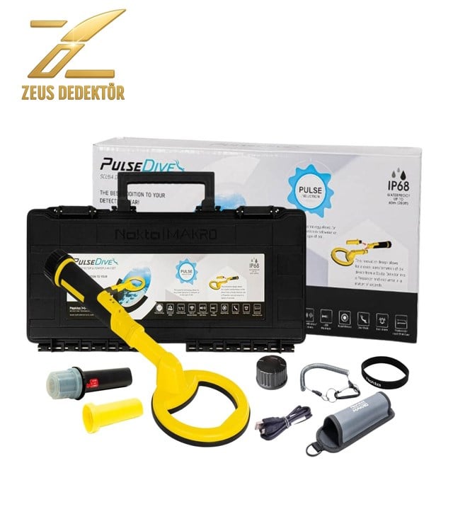 PulseDive Scuba Dedektör 2si 1 Arada Set / Sarı