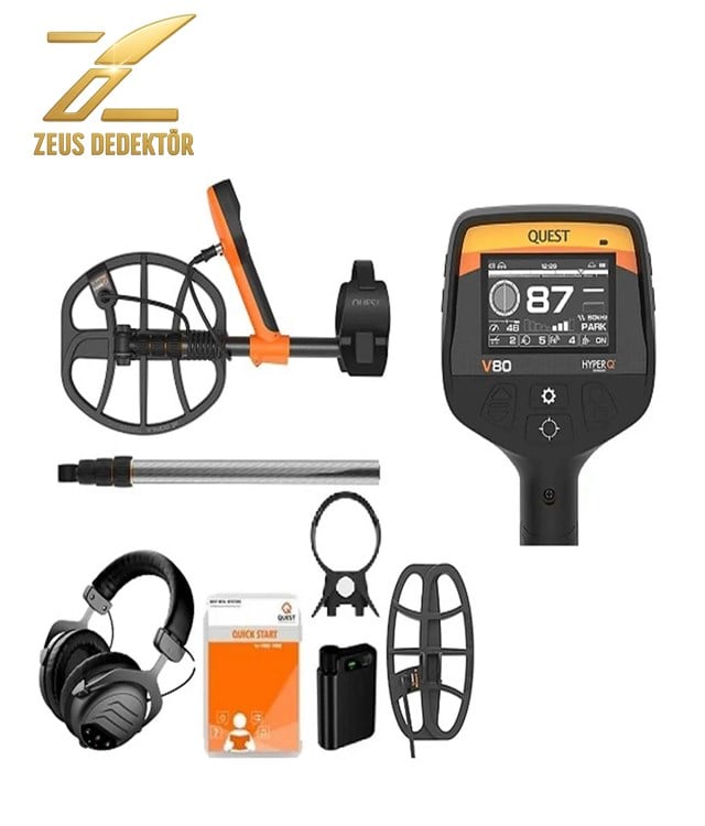 Quest Metal Detectors Quest V80 Bundle Dedektör