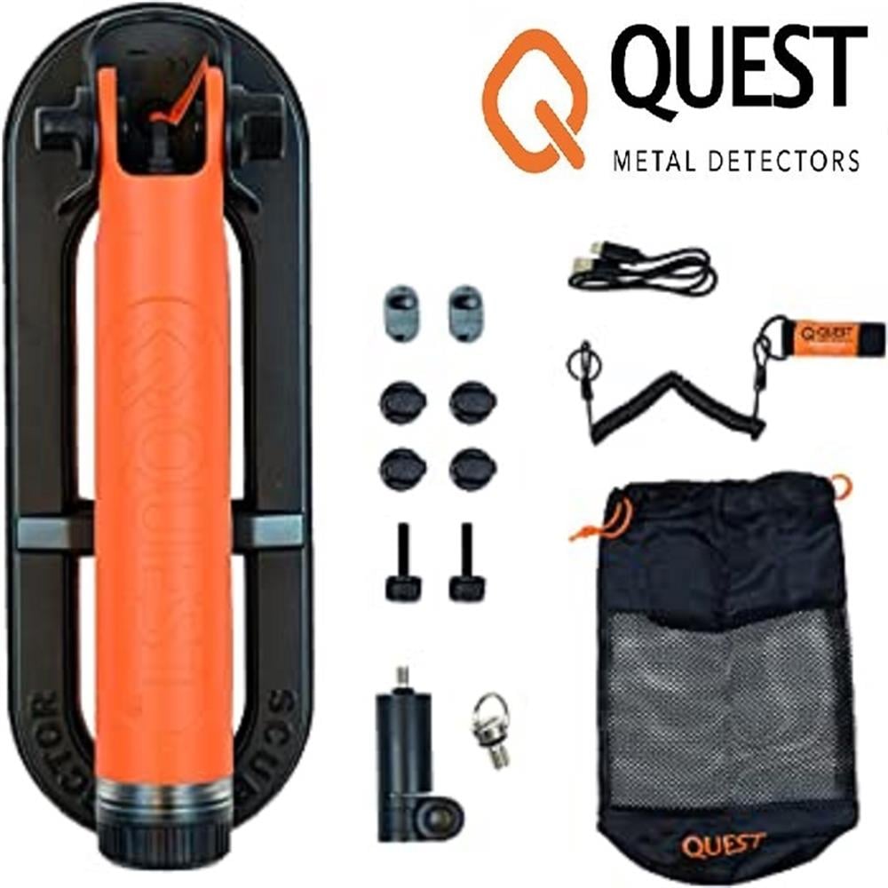 Quest Metal Detectors Scuba Tector PRO Su Altı Dedektörü&Sahil Arama Dedektörü - Arama Kollu