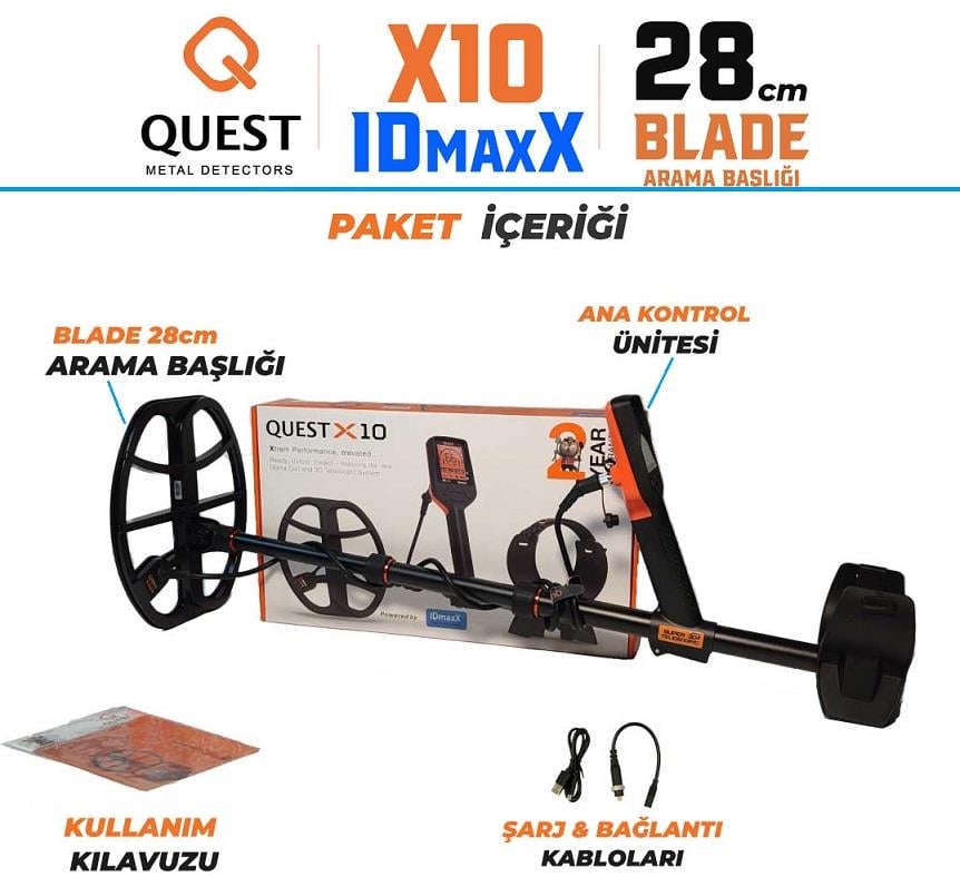 Quest Metal Detectors X10 IDmaxX Dedektör