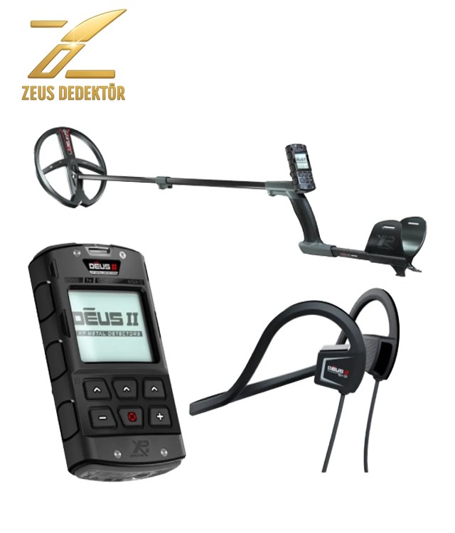 XP Dedektör DEUS 2 - 28cm FMF Başlık, Ana Kontrol Ünitesi (RC), BH-01 Kablolu Su Geçirmez Kulaklık