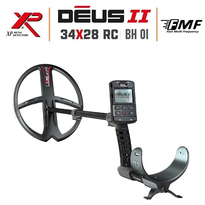 XP Dedektör DEUS 2 - 34x28cm FMF Başlık, Ana Kontrol Ünitesi (RC), BH-01 Kablolu Su Geçirmez Kulaklık