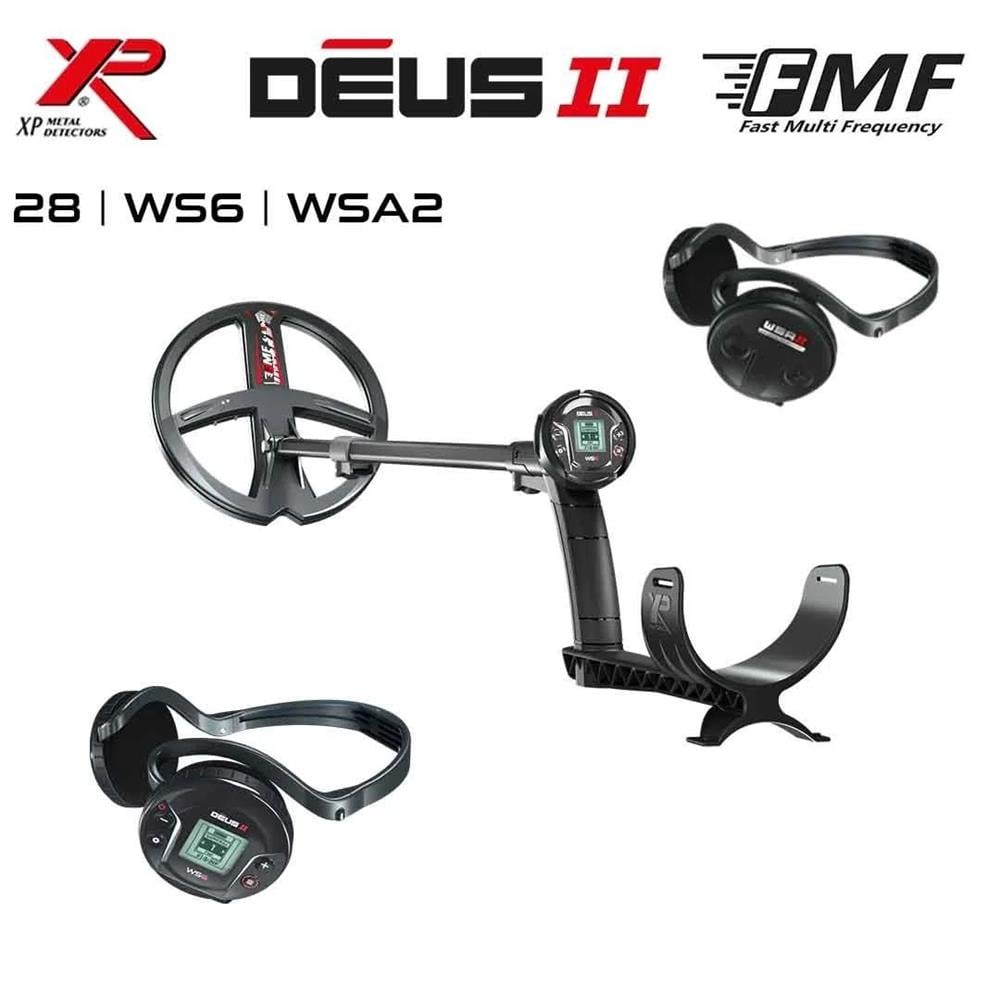 XP Dedektör Deus 2 Dedektör - 28cm FMF Başlık, WS6 Master, WSA2 Kulaklık