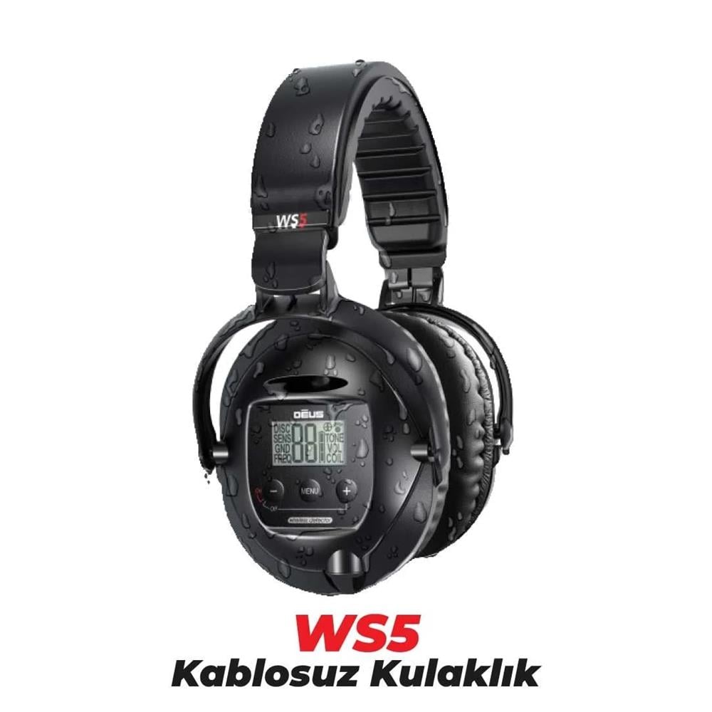 XP Dedektör Deus Dedektör  22,5cm HF Başlık  Ana Kontrol Ünitesi  Ws5 Kulaklık