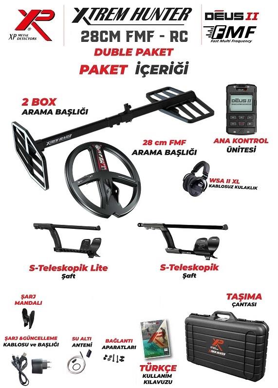 XP Dedektör Xtrem Hunter Dedektör - DOUBLE PAKETLER 28FMF-RC-WSA2XL