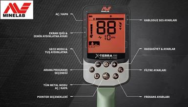 Minelab Dedektör X Terra Pro Dedektör