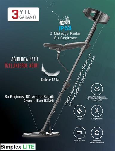 Nokta Dedektör Simplex Lite Dedektör