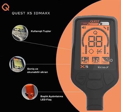 Quest Metal Detectors X5 IDmaxX Dedektör