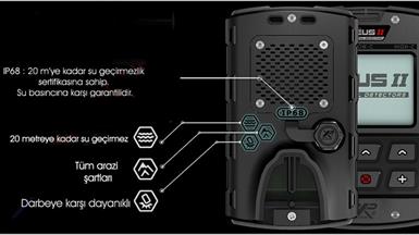 XP Dedektör Deus 2 Dedektör - 22,5cm FMF Başlık, Ana Kontrol Ünitesi, WSA2 Kulaklık
