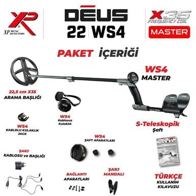 XP Dedektör Deus Dedektör  22,5cm X35 Başlık  WS4 Master