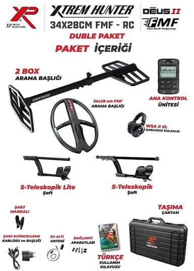 XP Dedektör Xtrem Hunter Dedektör - DOUBLE PAKETLER 34X28FMF-RC-WSA2XL