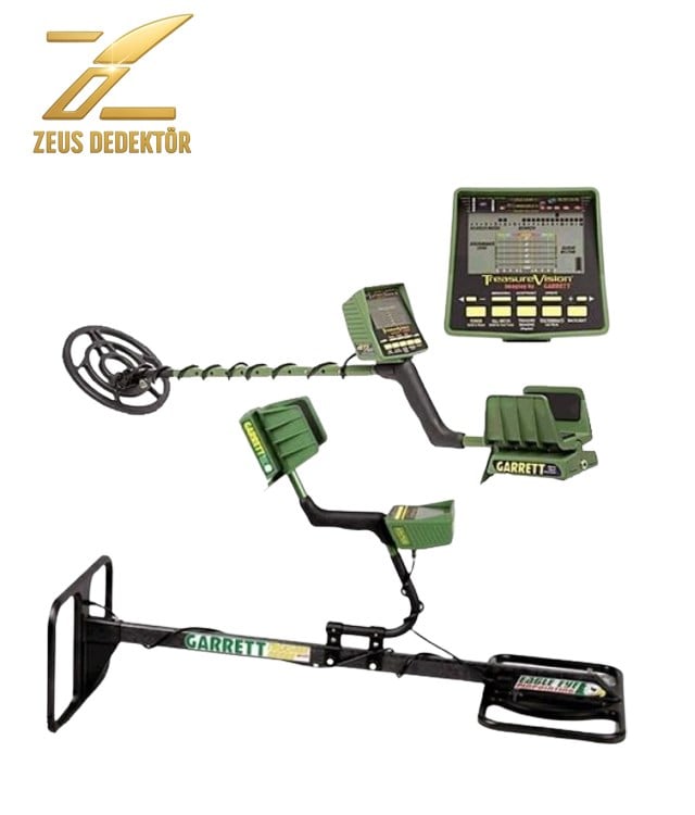 Garrett Dedektör GTI 2500 Define Dedektörü Treasure Hound Eagle Eye Depth Multi Paket (9,5 