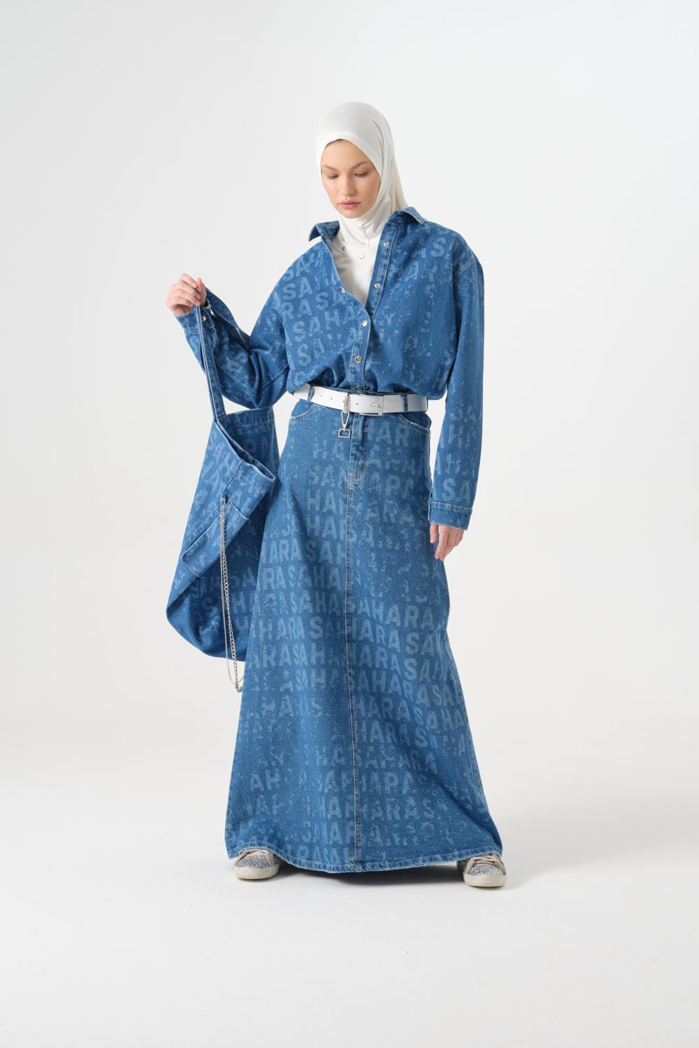 BT - Being Traditional Women's Long Denim Abaya Dress With Long Sleeves &  Side Pocket (BT-DNMA-003) (Small) : Amazon.in: Clothing & Accessories