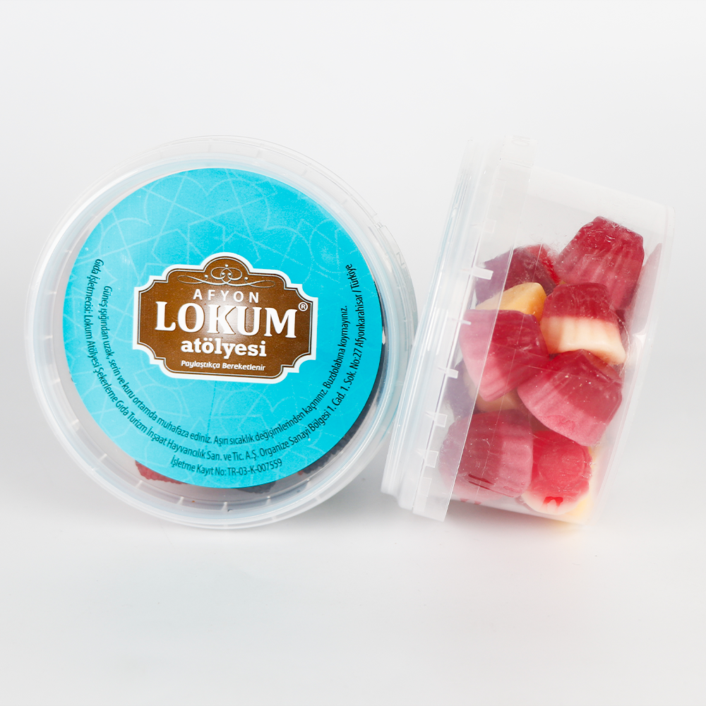Мягкие конфеты со вкусом фруктов и ванили (в форме торта) 120 г