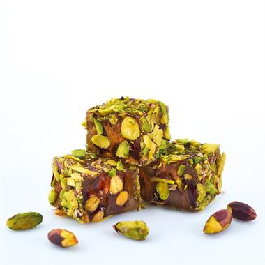 Fillet Pistachio Covered Pistachio Turkish Delight with Honey 500g