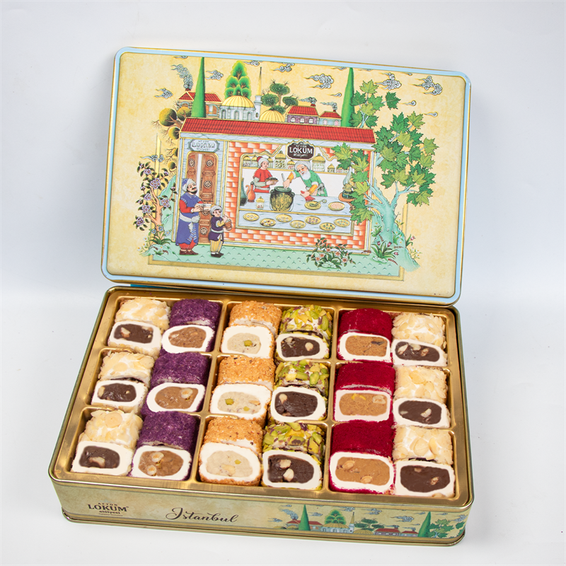 Hürrem Sultan Stuffed Turkish Delight with Pistachios, Hazelnuts, Almonds and Sesame 600g